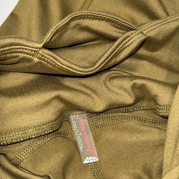 Free People Dusted Military High Rise Ankle Breathe Deeper Leggings size Small - Picture 7 of 16